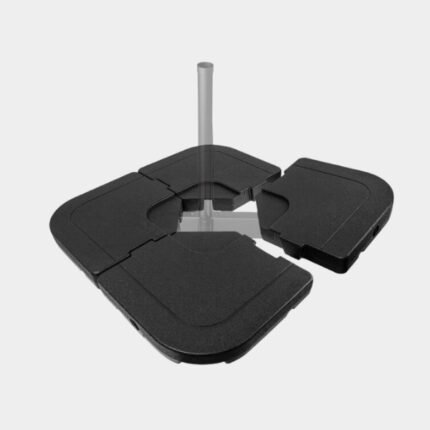 twocorn 4Pcs 183lb Capacity Heavy-Duty Cantilever Offset Patio Umbrella Stand